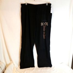 Mens AC/DC Rock Or Bust Pajama Pants Size XL